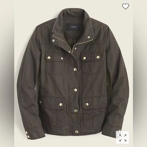 ✨ NWT J.Crew Downtown Field Jacket – Waxed Cotton Utility Style (Size S Petite)